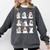 Ghost Reading Teacher Halloween Costume Librarian Book Lover Comfort Colors Sweatshirt Pepper