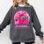 Ghost And Witch Boston Terrier Dog In October We Wear Pink Comfort Colors Sweatshirt Pepper