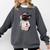 Girls I Heart Mom Love Mama Boston Terrier Dog Lover Comfort Colors Sweatshirt Pepper