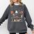 Halloween Library Ghost Books Teacher Spooky Trick Or Teach Comfort Colors Sweatshirt Pepper
