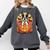 Halloween Retro Boston Terrier Comfort Colors Sweatshirt Pepper