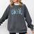 Hanukkah Leopard Plaid Teacher Chanukah Jewish Women Men Comfort Colors Sweatshirt Pepper