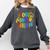 Happy 100th Day Of School 100 Days Brighter Girls Teacher Comfort Colors Sweatshirt Pepper