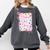 Happy Dot Day Bow Coquette For Teacher Girls Comfort Colors Sweatshirt Pepper