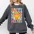 Happy Fri-Yay Groovy Teacher Friday Weekend Fri Yay Comfort Colors Sweatshirt Pepper