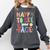 Happy To See Your Face Teacher Retro Back To School Comfort Colors Sweatshirt Pepper