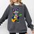 Hawaiian Boston Terrier & Pineapple Ukulele Summer Vacation Comfort Colors Sweatshirt Pepper