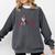Heartbeat Boston Terrier Dog Comfort Colors Sweatshirt Pepper
