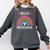 Hello Preschool Teacher Student Girls Rainbow Back To School Comfort Colors Sweatshirt Pepper