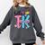 Hello TK Transitional Kindergarten Back To School Teacher Comfort Colors Sweatshirt Pepper