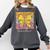 Interventionist Teacher Groovy Coquette Bow Back To School Comfort Colors Sweatshirt Pepper