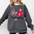 K Is For Kindergarten Teacher Coquette Bow Back To School Comfort Colors Sweatshirt Pepper