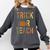 Leopard Trick Or Teach Halloween Teacher Costume Women Comfort Colors Sweatshirt Pepper
