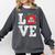 LOVE Apple 3rd Grade Teacher Student School Comfort Colors Sweatshirt Pepper LOVE Apple 3rd Grade Teacher Student School Comfort Colors Sweatshirt Pepper