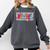 Maestra Teacher Spanish Back To School First Day Of School Comfort Colors Sweatshirt Pepper