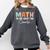 Math The Only Subject That Counts Cute Teacher Educator Comfort Colors Sweatshirt Pepper