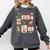 Merry And Bright Christmas Gingerbread Santa Book Teacher Comfort Colors Sweatshirt Pepper