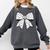 Music Notes Coquette Bow Music Teacher School Musician Band Comfort Colors Sweatshirt Pepper