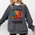 One Thankful Teacher Thanksgiving TurkeyCute Pencil Comfort Colors Sweatshirt Pepper