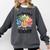 One Thankful Teacher Turkey Pencil Thanksgiving Teachers Comfort Colors Sweatshirt Pepper