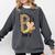 P Is For Pre K Teacher Leopard First Day Of School For Men Women Girls Kids Comfort Colors Sweatshirt Pepper