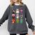 Pig Spooky Ghost Witch Boo-Jee Horror Pumpkin Pig Halloween Comfort Colors Sweatshirt Pepper