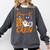 Pre K Boo Crew Teacher Student Halloween Pre Kindergarten Comfort Colors Sweatshirt Pepper