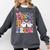 Pre-K Boo Crew Pre-K Teacher Student Kids Halloween Comfort Colors Sweatshirt Pepper