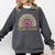 Pre-K Preschool Kindergarten Future Teacher Rainbow Comfort Colors Sweatshirt Pepper