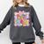 Preppy Third Grade Back To School Teacher Girl Kid Comfort Colors Sweatshirt Pepper