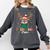 Preschool Crew Xmas Reindeer Teacher Student Christmas Comfort Colors Sweatshirt Pepper