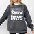Proud Supporter Of Snow Days Teacher Christmas Men Women Comfort Colors Sweatshirt Pepper