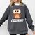 Quien Who Owl Spanish Teacher Comfort Colors Sweatshirt Pepper