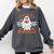 Read More Books Cute Ghost Reading Book Teacher Halloween Comfort Colors Sweatshirt Pepper
