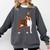 Red Boston Terrier Dog Comfort Colors Sweatshirt Pepper