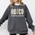Retro Abcd Teacher Novelty Back To School Teacher Comfort Colors Sweatshirt Pepper