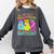 Retro Are You Falloween Direction Teacher Spooky Halloween Comfort Colors Sweatshirt Pepper