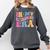 Retro Groovy Retirement Era Retired Teacher Comfort Colors Sweatshirt Pepper
