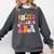 Retro Groovy In My Teaching Era Best Teacher Appreciation Comfort Colors Sweatshirt Pepper