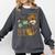 Retro Howdy Pre-K Back To School Western Teacher Comfort Colors Sweatshirt Pepper