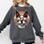 Retro Sunset Sunglasses Boston Terrier Boston Bull Bostie Comfort Colors Sweatshirt Pepper