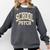 Retro Wildflower School Psych Teacher School Psychologist Comfort Colors Sweatshirt Pepper