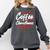 Running On Coffee And Christmas Cheer Lover Teacher For Men Women Kids Comfort Colors Sweatshirt Pepper
