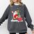 Santa Ugly Christmas Tree Lights Boston Terrier Dog Lover Comfort Colors Sweatshirt Pepper