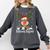Science Teacher Squad Reindeer Christmas Teacher Xmas Lights For Men Women Comfort Colors Sweatshirt Pepper
