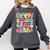 In My Second Grade Era Teachers Women Back To School Girls Comfort Colors Sweatshirt Pepper
