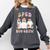 SPED Boo Crew Halloween Floral Ghost Special Ed SPED Teacher For Men Women Kids Comfort Colors Sweatshirt Pepper
