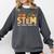 STEM Teacher Thanksgiving Grateful Educator Science Class Comfort Colors Sweatshirt Pepper