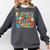 My Students Are Out Of This World Space Groovy Teacher Comfort Colors Sweatshirt Pepper
