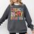I Teach In My Pajamas Retro Groovy Teacher Humor Comfort Colors Sweatshirt Pepper